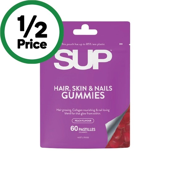 SUP Hair, Skin & Nails Gummies Pk 60†