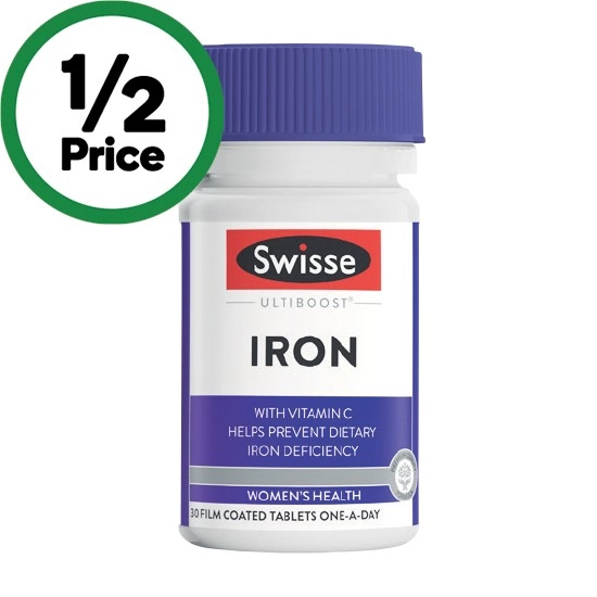 Swisse Ultiboost Iron Tablets Pk 30†