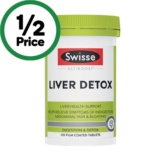 Swisse Ultiboost Liver Detox Tablets Pk 120†