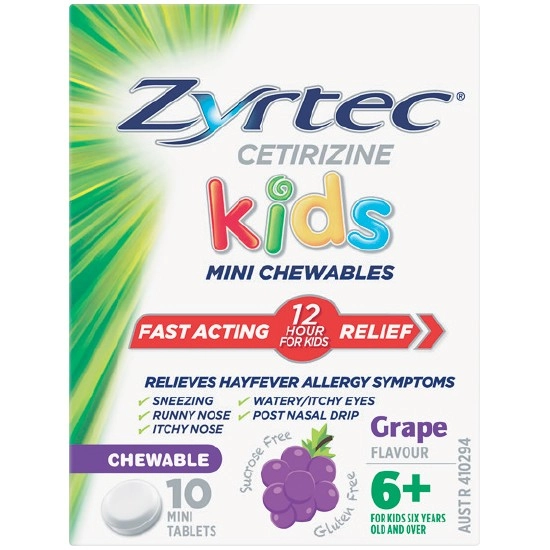 Zyrtec Kids Mini Chewables Pk 10†