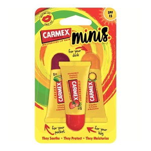 Carmex Mins Lip Balm Tubes SPF 15 3 x 5g