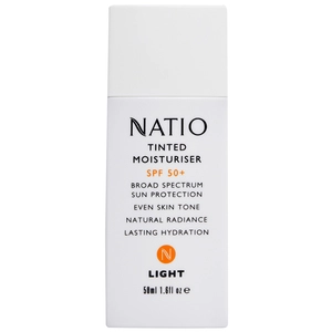 Natio Tinted Moisturiser SPF 50+ Light 50mL