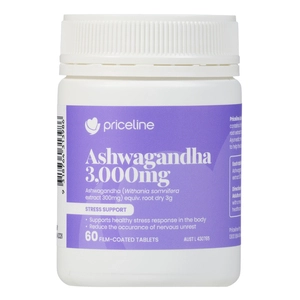 Priceline Ashwagandha 3,000mg 60 Tablets