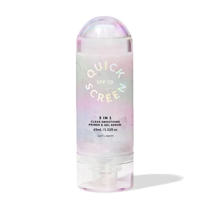 The Quick Flick Quick Screen SPF50 3-in-1 Clear Smoothing Primer & Gel Serum 45mL