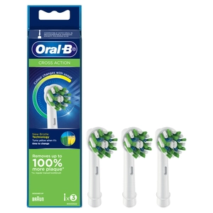 Oral-B Cross Action Replacement Brush Heads 3 Pack