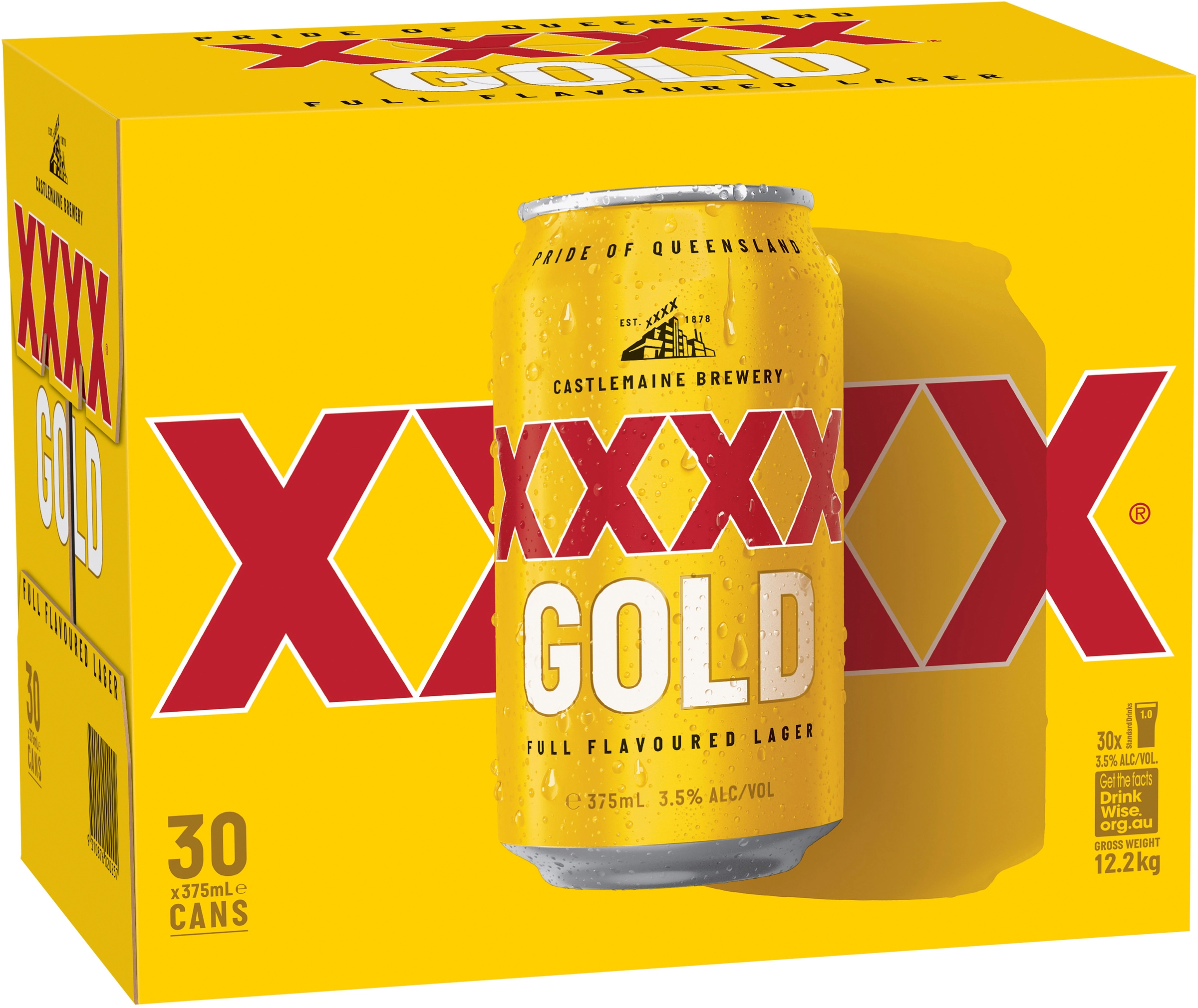 XXXX Gold Block Cans 30x375ml