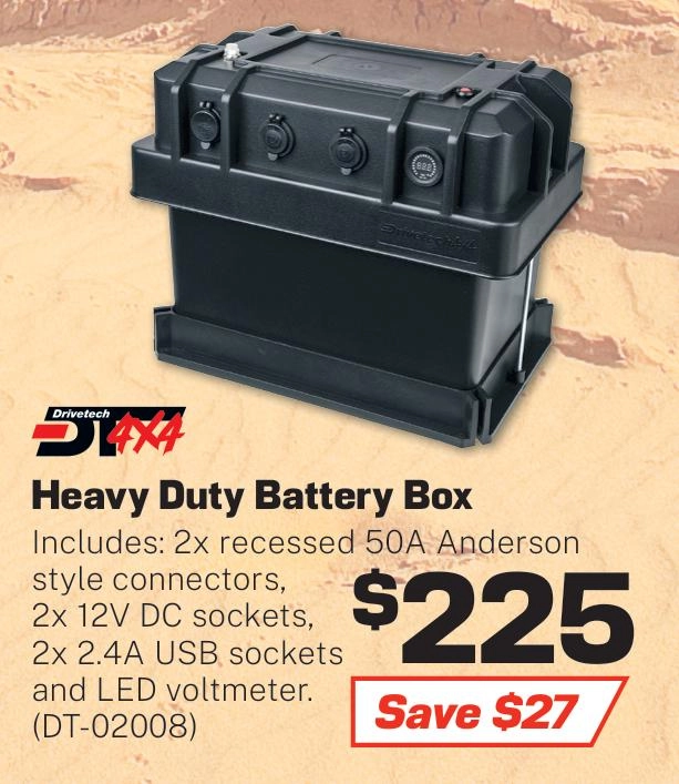 Drivetech 4x4 Heavy Duty Battery Box - DT-02008