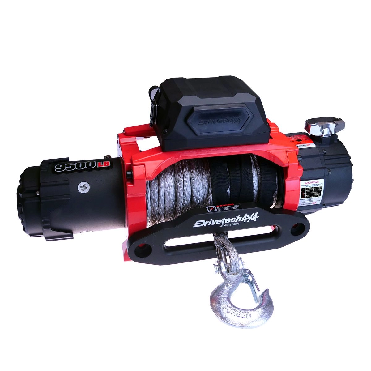 Drivetech 9500lb Dual Speed Synthetic Rope Winch - DT-D9500SR