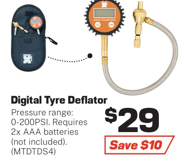 MaxiTrac Digital Tyre Deflator - MTDTDS4