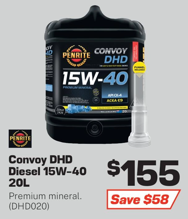 Penrite Convoy DHD 15W-40 Engine Oil 20L - DHD020