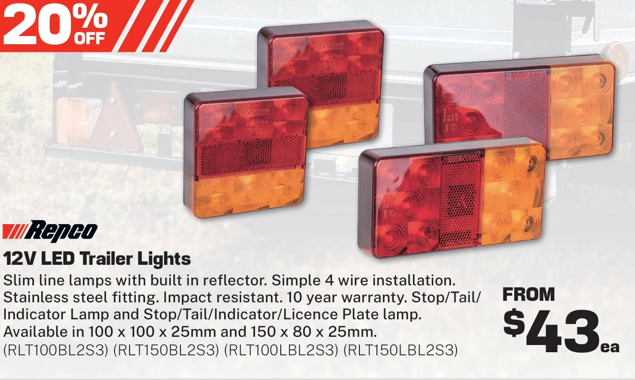 Repco 12V LED Trailer Lights