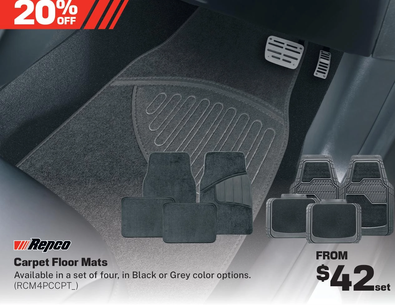 Repco Carpet Floor Mats