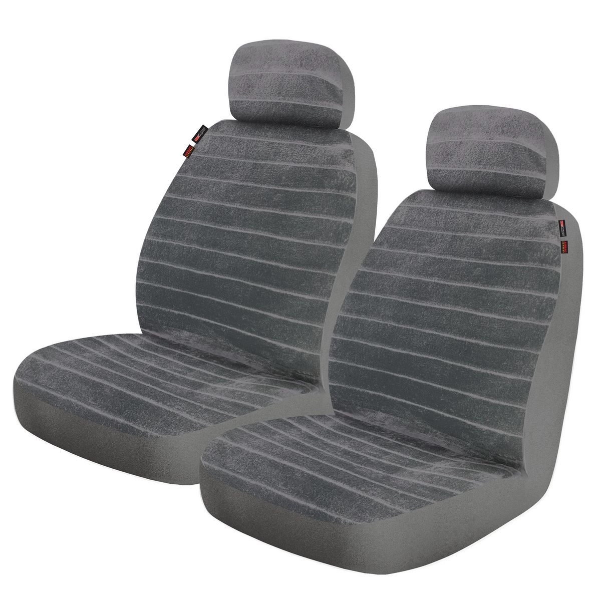 Repco Front Car Seat Covers Polyester, Grey - Pair - RSCFTPRS30-GY-MNK