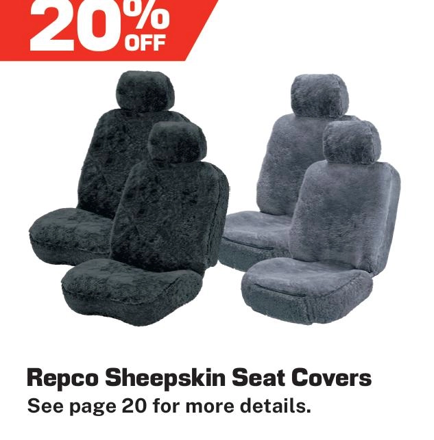 Repco Sheepskin Seat Covers