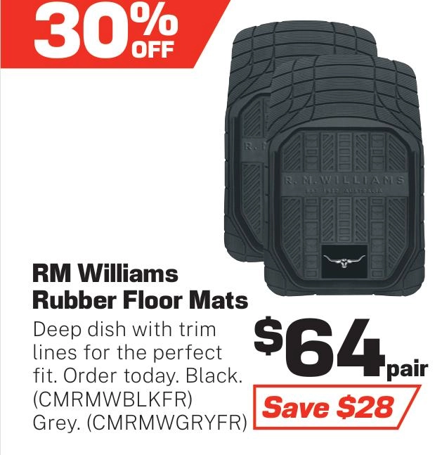 RM Williams Rubber Floor Mats