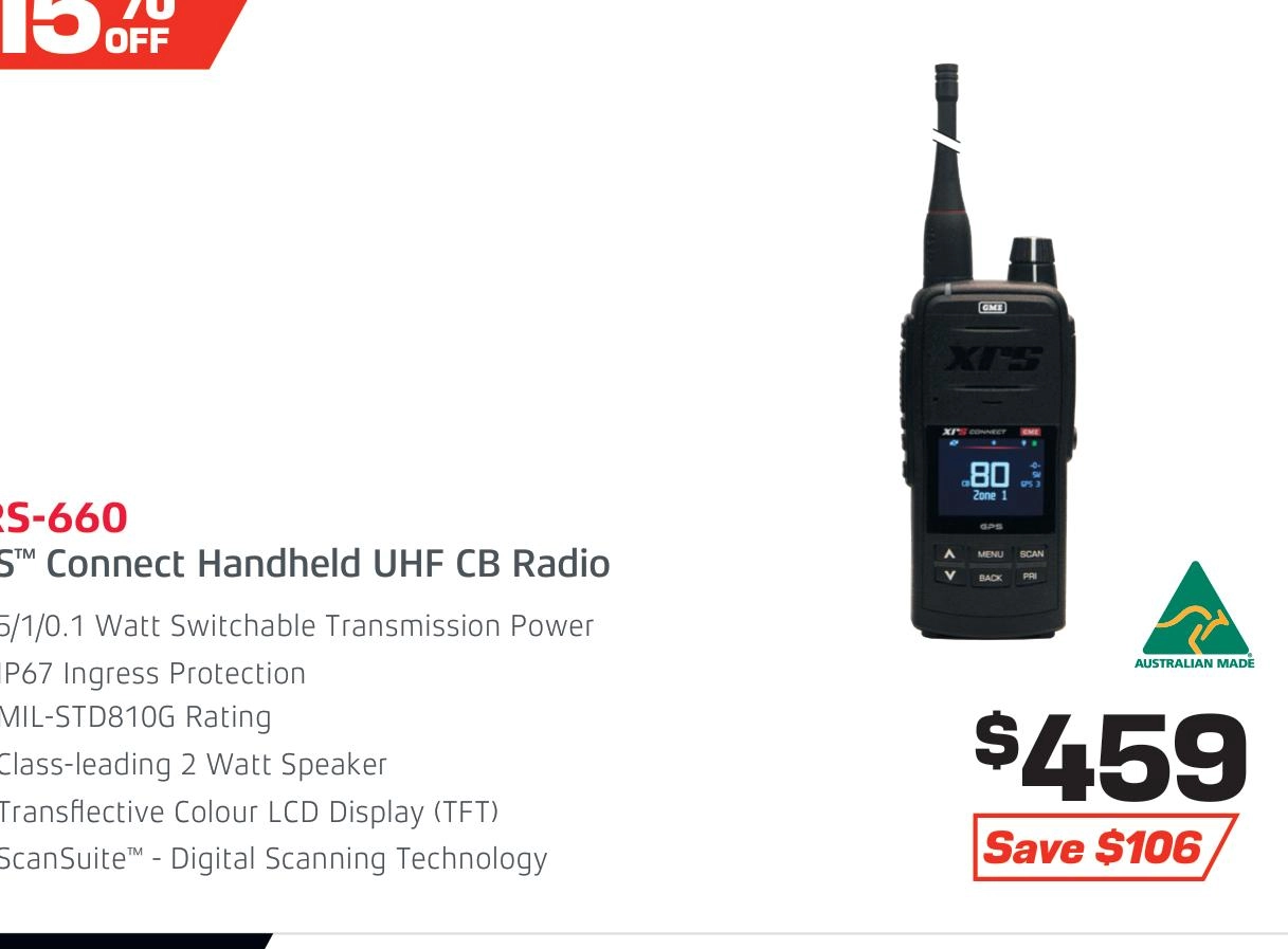 XRS Connect Handheld UHF CB Radio - XRS-660