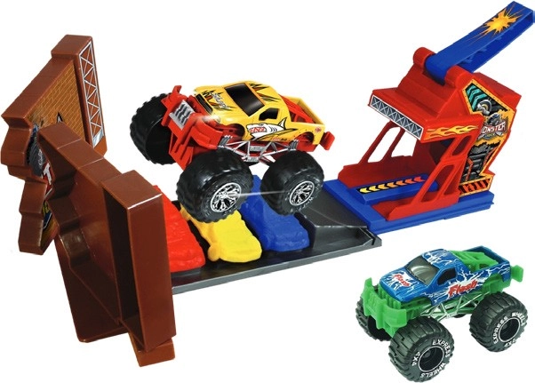 Express Wheels Monster Truck Stunt Playset