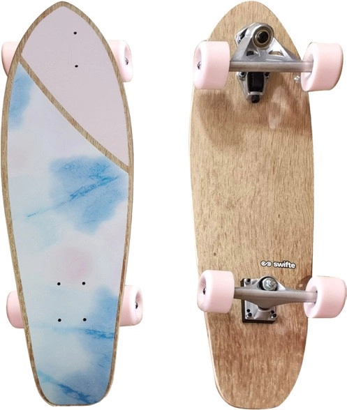 Swifte 29x8.5“ Cruiser Board - Pink Tye Dye