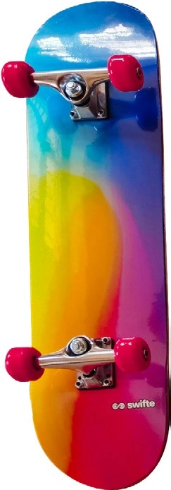 Swifte 31x8“ Skateboard - Rainbow