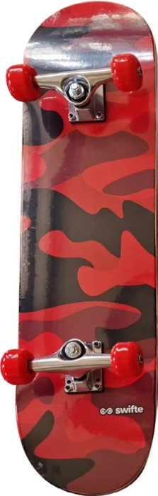 Swifte 31x8“ Skateboard - Red Camo