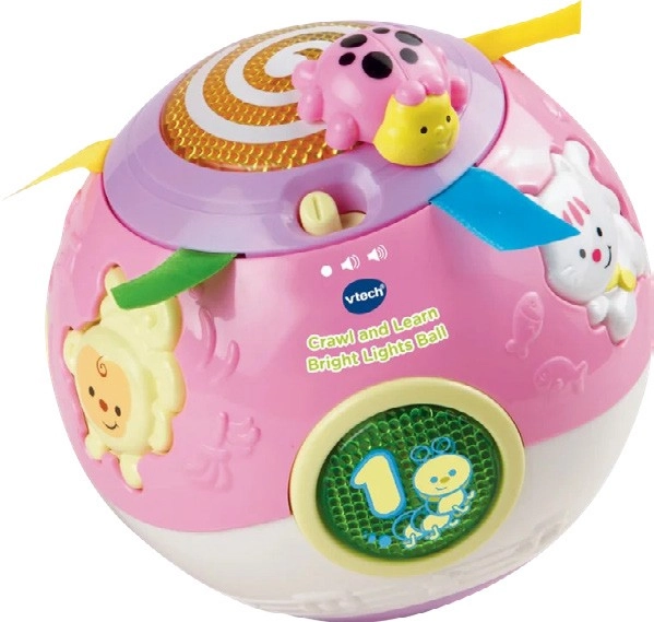 VTech Baby Crawl & Learn Bright Lights Ball - Pink