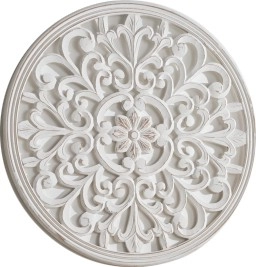 Etched Wooden Round Mandala Wall Hanging 75cm