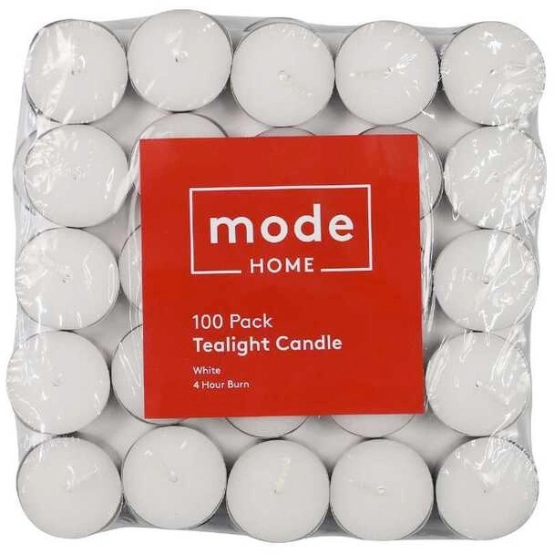 Mode Home Tealight Candle 100 Pack