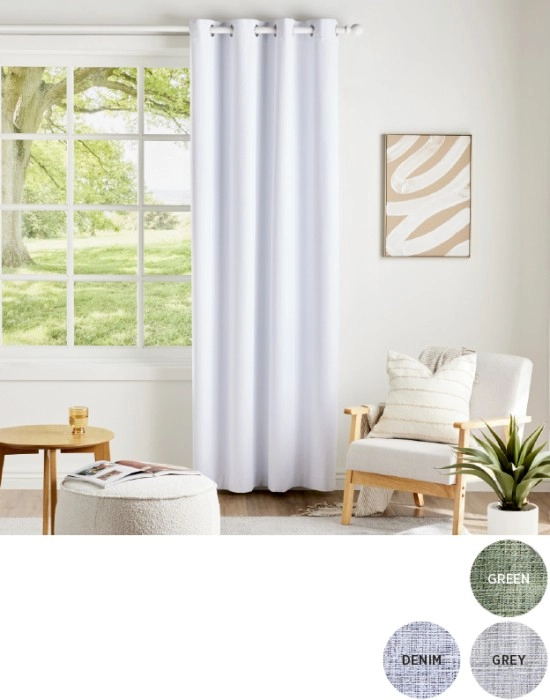 NEW Cannes Blockout Eyelet Curtain