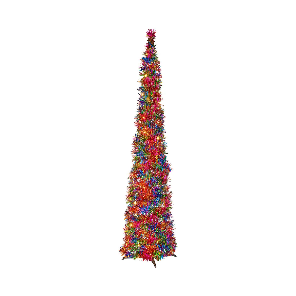 Christmas Battery-Operated Pop-Up Rainbow Tree 150cm