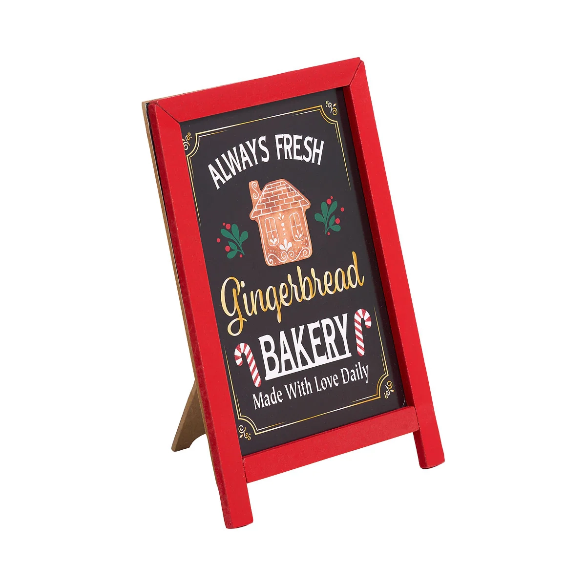 Christmas Gingerbread Easel Tabletop Plaque Assorted