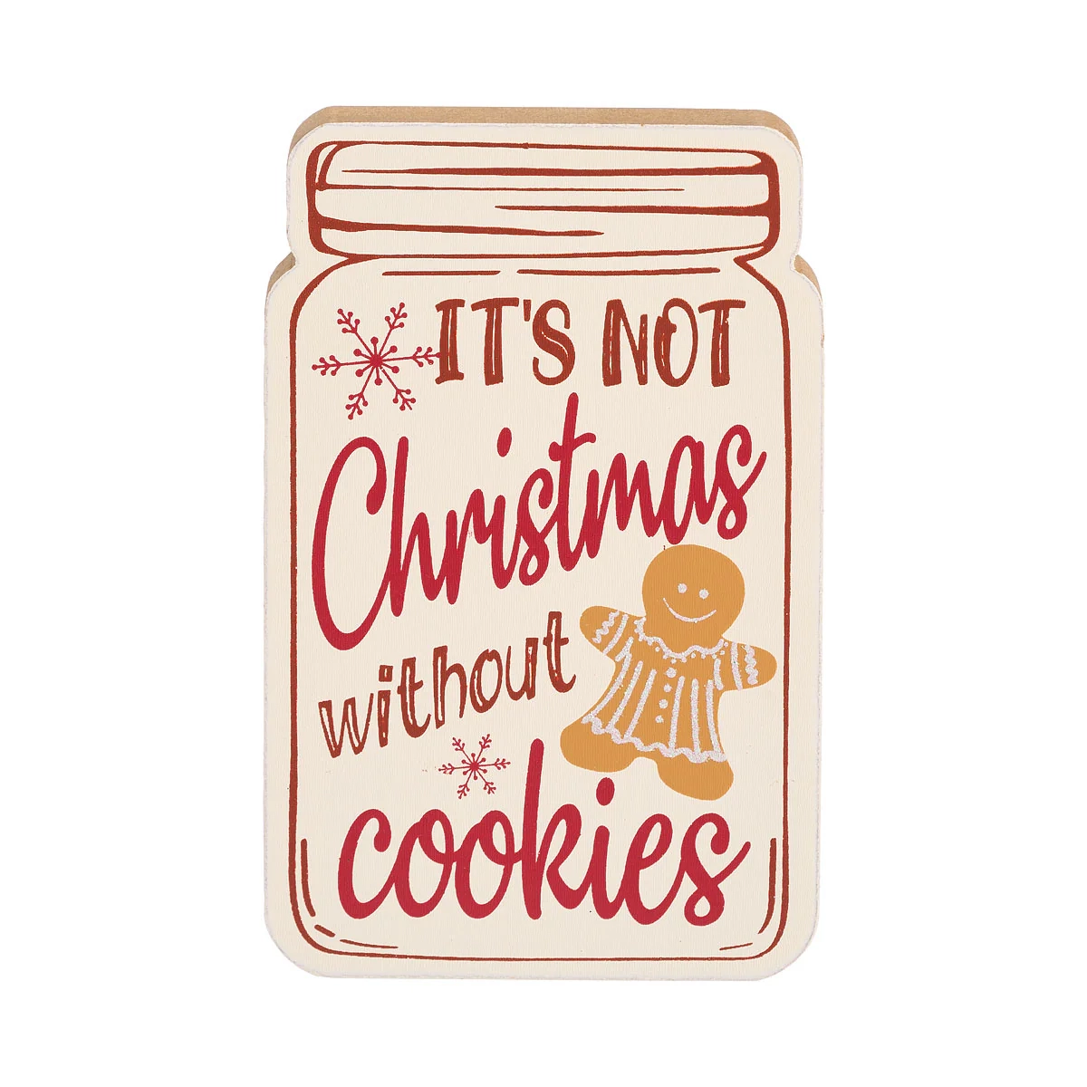 Christmas MDF Cookie Jar Plaque