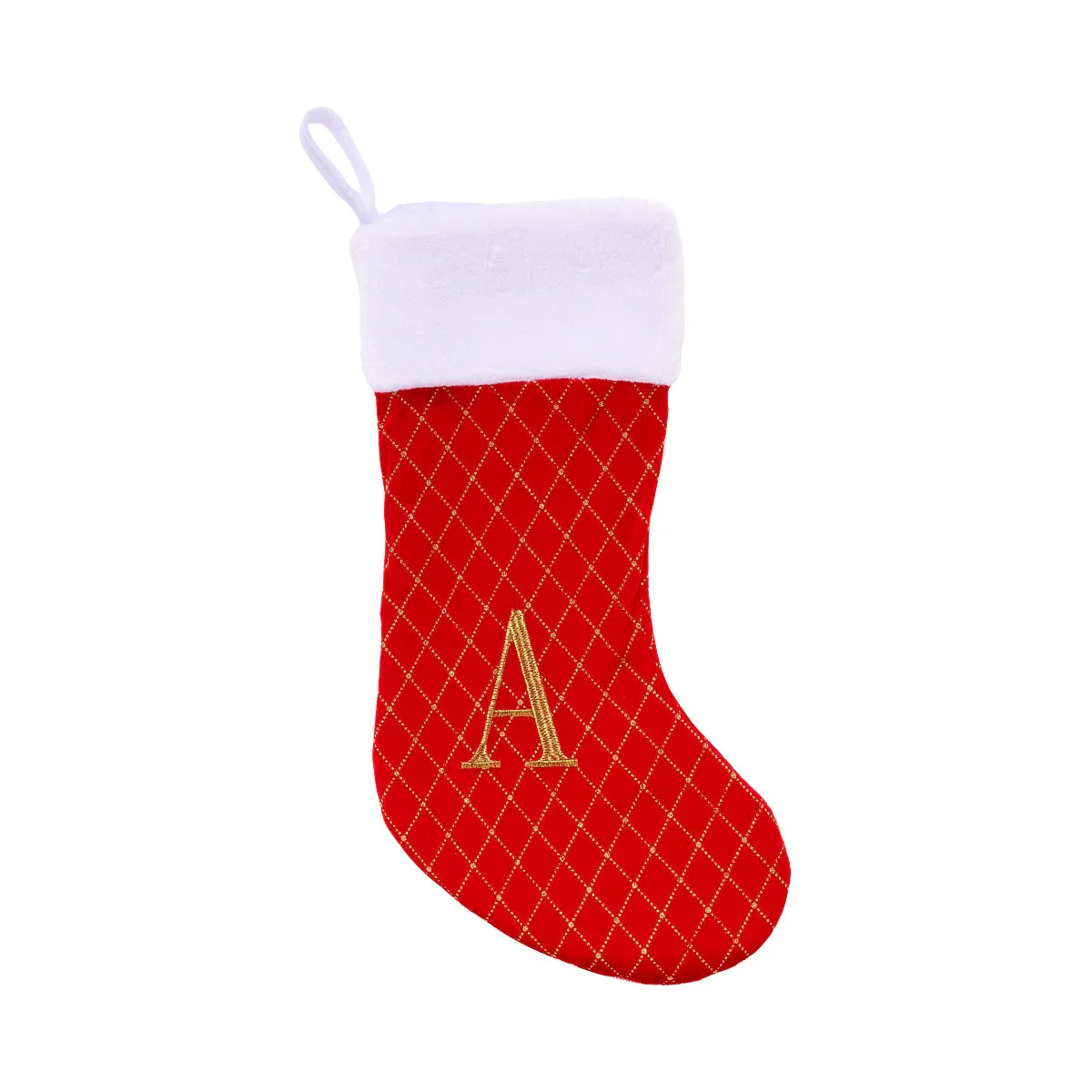 Christmas Monogram Stocking Assorted