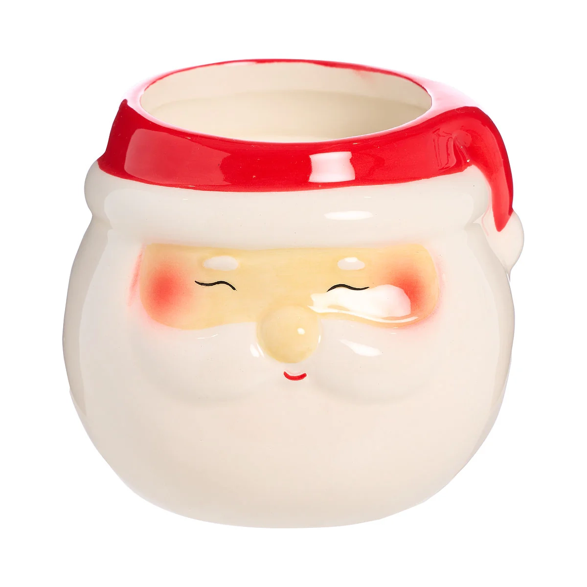 Christmas Novelty Ceramic Candle Santa/Reindeer