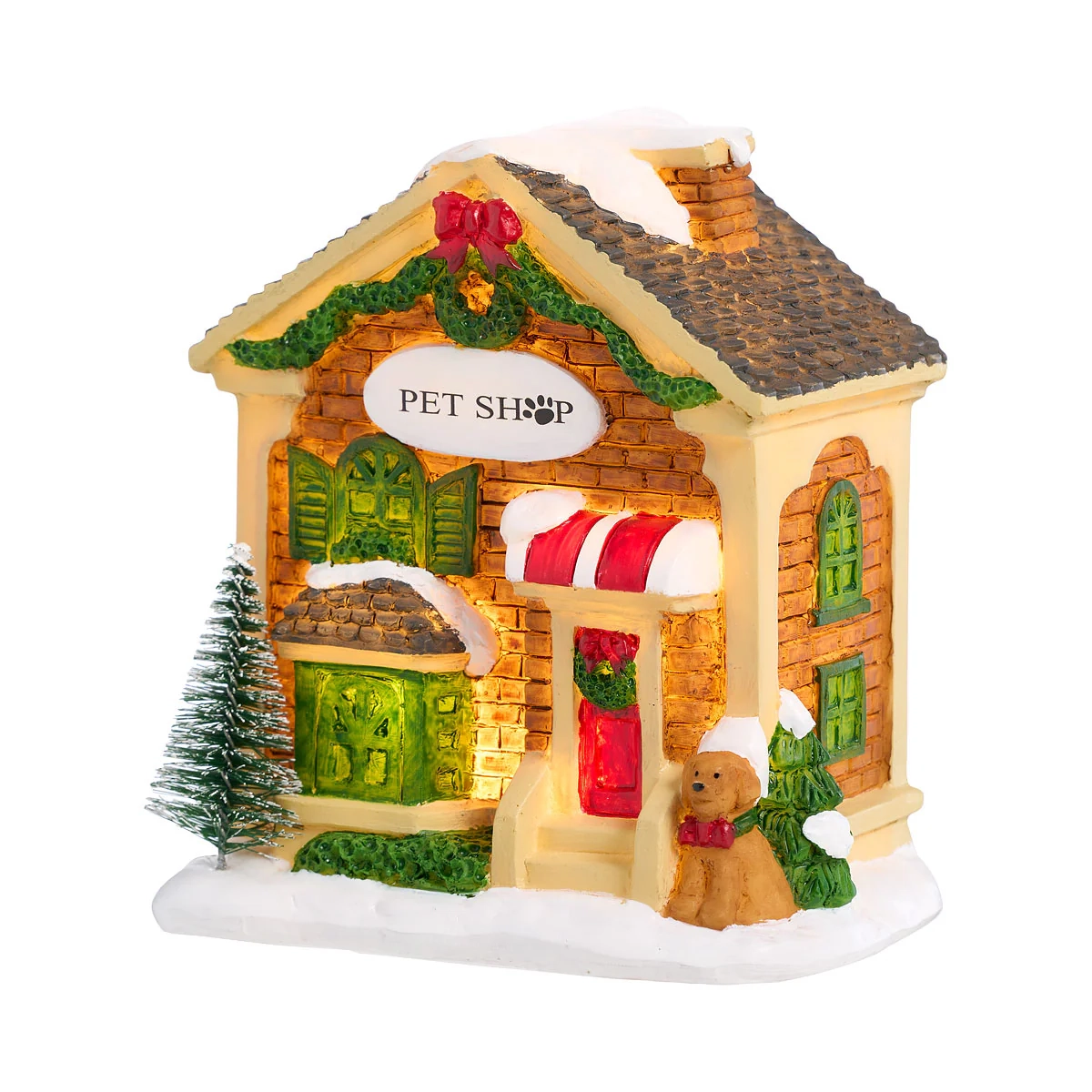 Christmas Village Houses Figurine Assorted