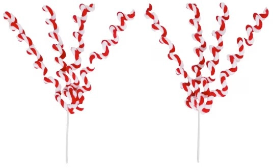 2 Pack Candy Twirl Tree Picks