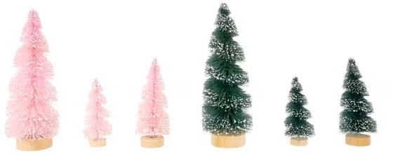 3 Pack Bottlebrush Trees - Assorted