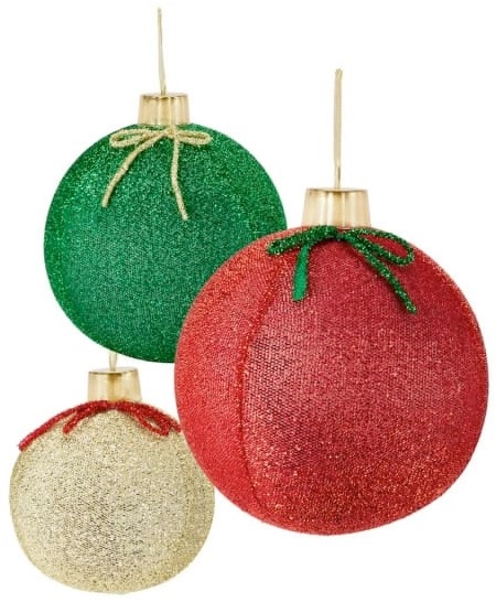 3 Pack Inflatable Baubles