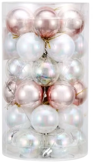 36 Pack 4cm Pretty Baubles