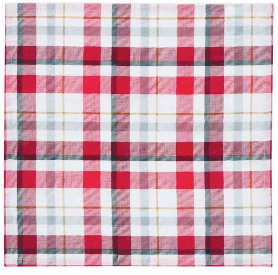 4 Pack Plaid Napkins