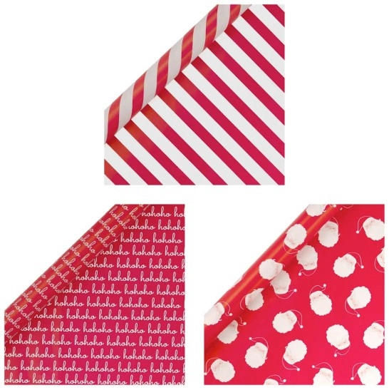 4m x 70cm Christmas Roll Wrap - Assorted