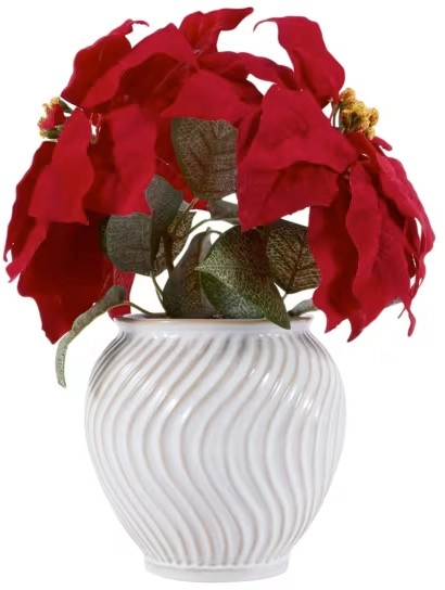 Artificial Poinsettia in Pot