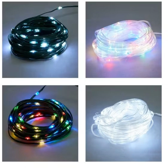 Battery Operated 100 LED Wire String Lights - Assorted