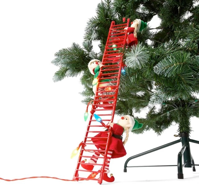 Battery Operated LED Light Up Elf Tree Trimmer