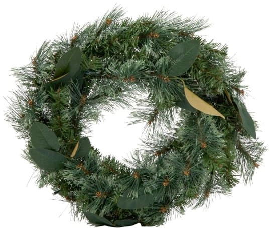 Battery Operated Light Up Green Wreath