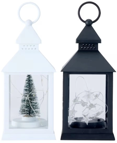 Battery Operated Light Up Mini Lantern - Assorted