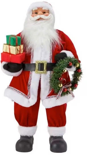 Battery Operated Light Up Traditional Santa