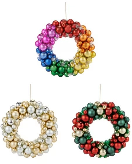 Bauble Wreath - Assorted