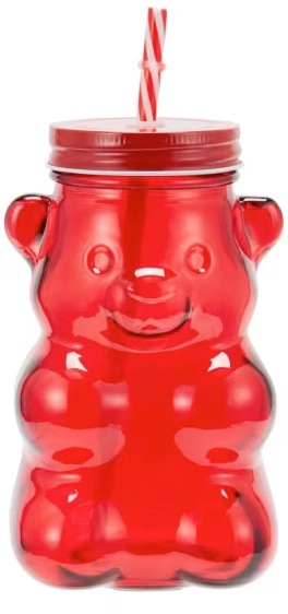 Bear Drink Jar and Straw