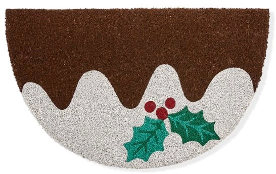 Christmas Pudding Door Mat