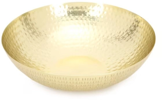 Gold Look Hammered Bowl